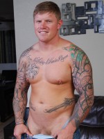 Solo Porn Show with Straight Military Guy Carter