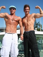 Muscle Guys Angelo & Javier Show Off Outdoor
