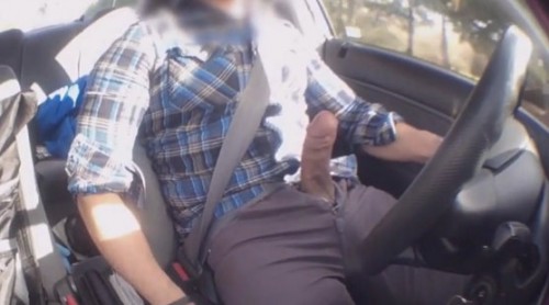 Thick dick cumming on the road