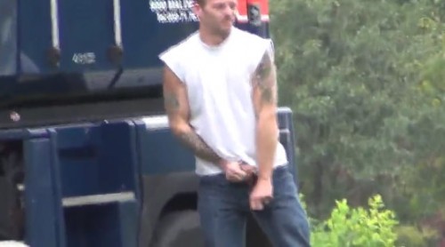 Video: Spying on truckers peeing | A Naked Guy